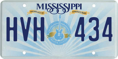 MS license plate HVH434