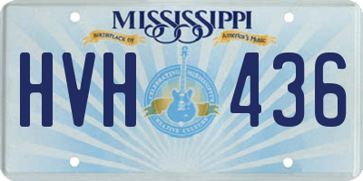 MS license plate HVH436