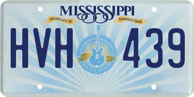 MS license plate HVH439