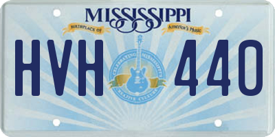 MS license plate HVH440