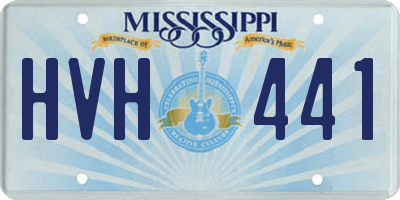 MS license plate HVH441