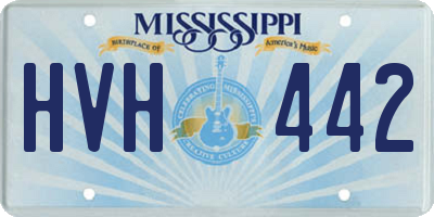 MS license plate HVH442
