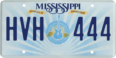 MS license plate HVH444