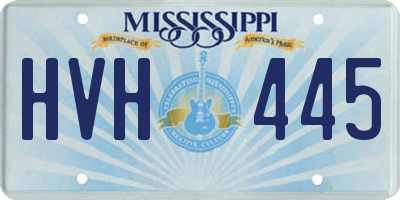 MS license plate HVH445