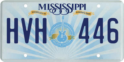 MS license plate HVH446