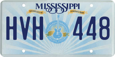 MS license plate HVH448