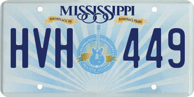 MS license plate HVH449