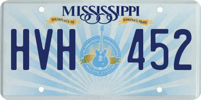 MS license plate HVH452