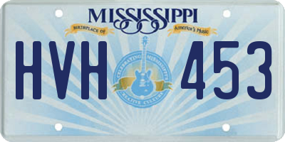 MS license plate HVH453