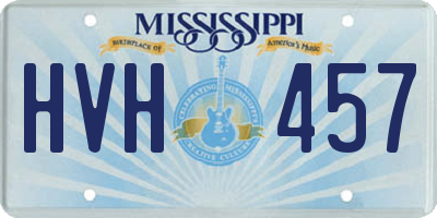 MS license plate HVH457
