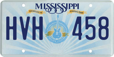 MS license plate HVH458