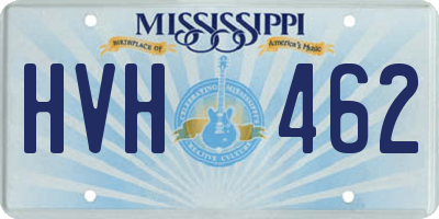 MS license plate HVH462