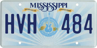 MS license plate HVH484