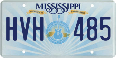 MS license plate HVH485