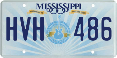 MS license plate HVH486