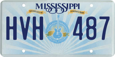 MS license plate HVH487