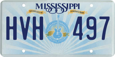 MS license plate HVH497
