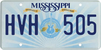 MS license plate HVH505