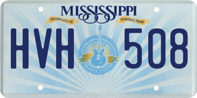 MS license plate HVH508