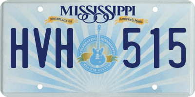 MS license plate HVH515