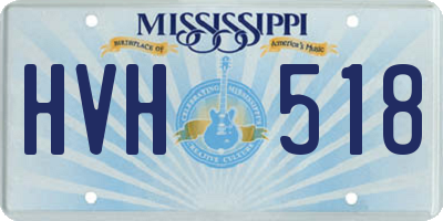 MS license plate HVH518