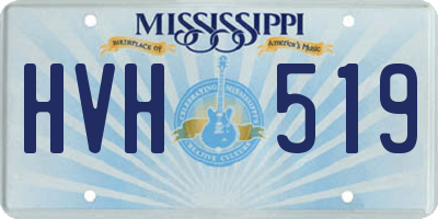 MS license plate HVH519