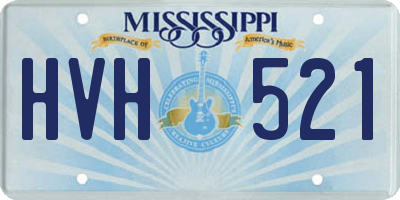 MS license plate HVH521