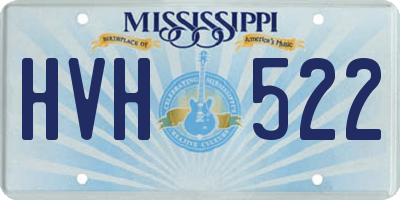 MS license plate HVH522