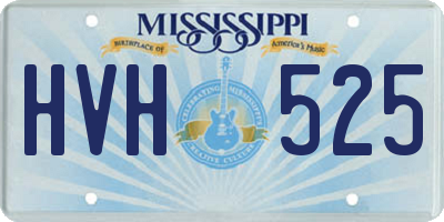 MS license plate HVH525