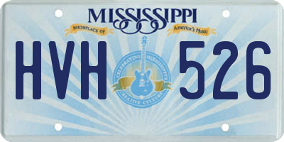MS license plate HVH526