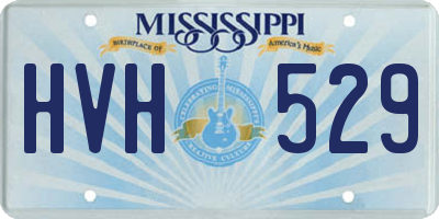 MS license plate HVH529