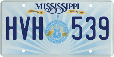 MS license plate HVH539