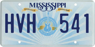 MS license plate HVH541