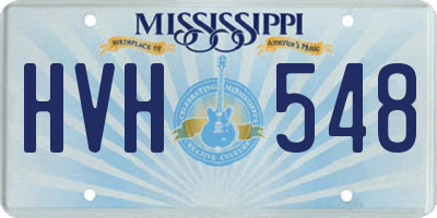 MS license plate HVH548