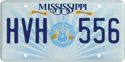 MS license plate HVH556