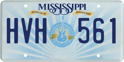 MS license plate HVH561