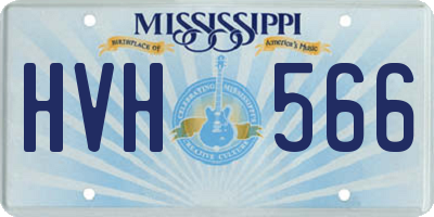 MS license plate HVH566