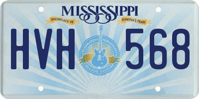 MS license plate HVH568