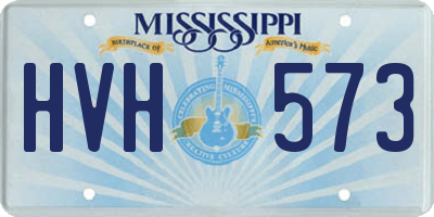 MS license plate HVH573