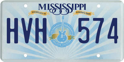 MS license plate HVH574
