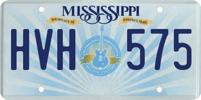 MS license plate HVH575