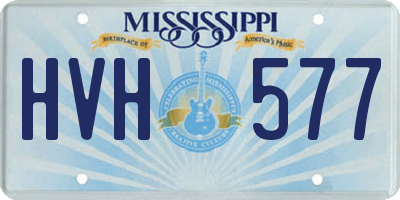 MS license plate HVH577