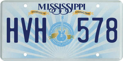 MS license plate HVH578