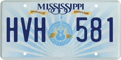MS license plate HVH581