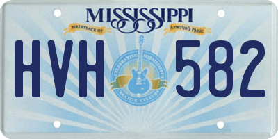 MS license plate HVH582