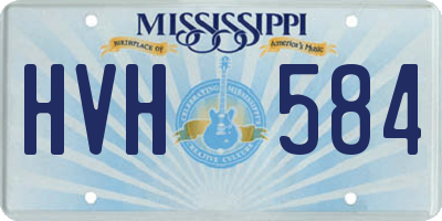MS license plate HVH584