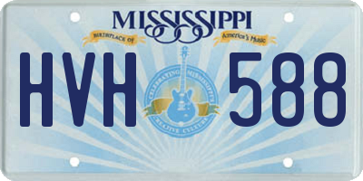 MS license plate HVH588