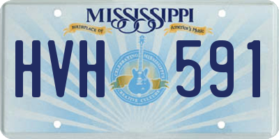MS license plate HVH591