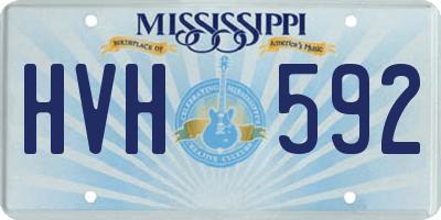 MS license plate HVH592