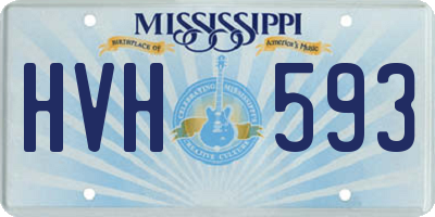 MS license plate HVH593